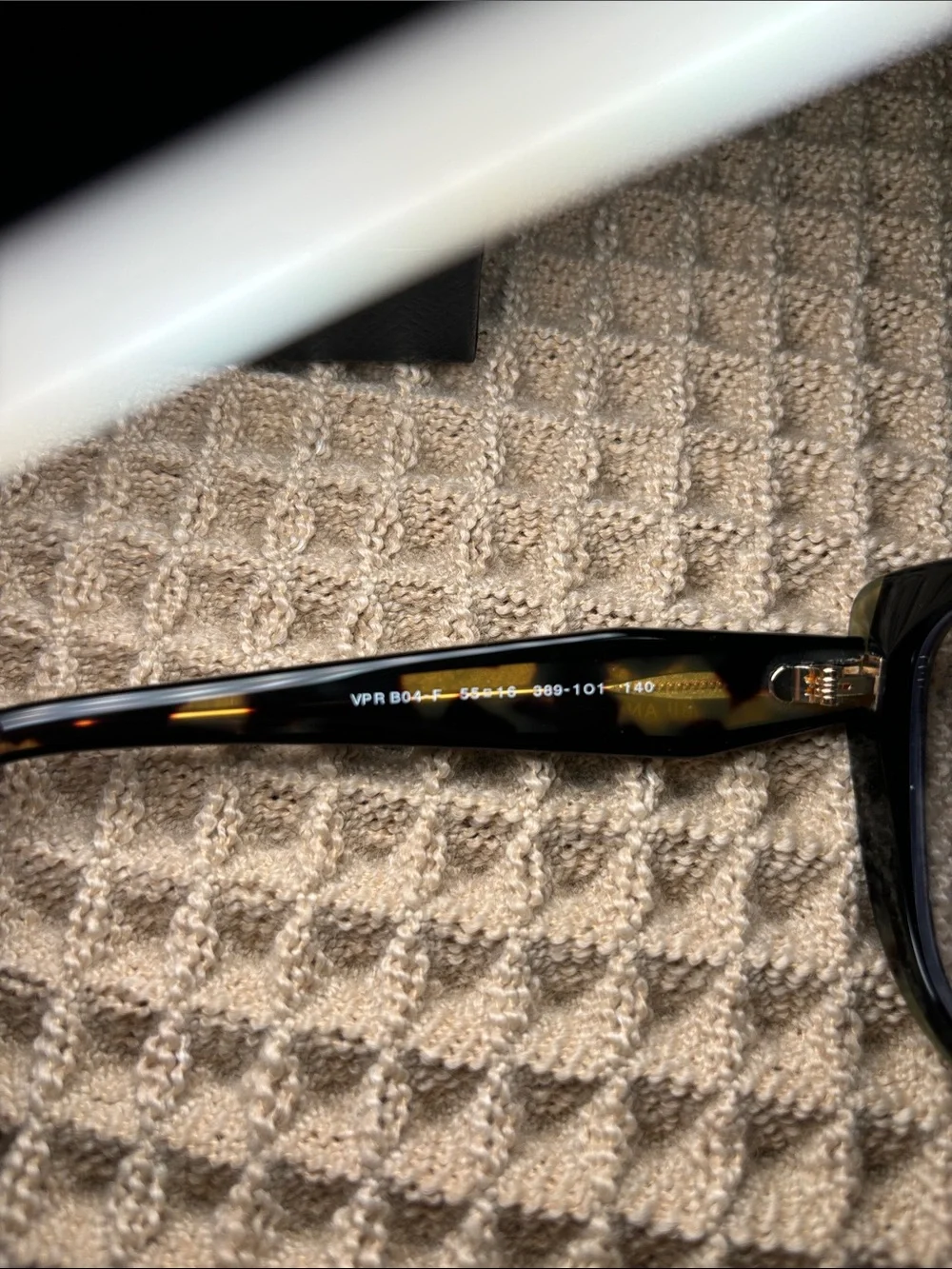 PRADA Black with Tortoiseshell Cat-Eye Optical Frames